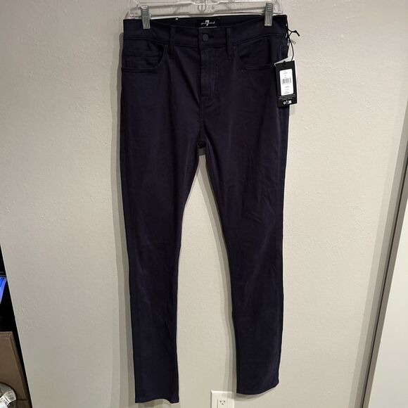 7 For All Mankind Paxtyn Skinny Luxe Performance Plus Blue Mens Size 28